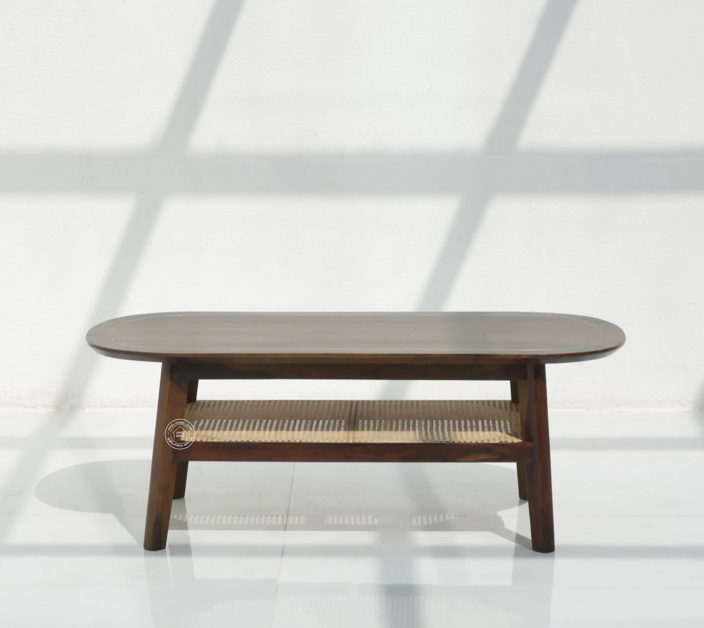 Alpen Rattan Coffee Table (Walnut finish) - Opelhome