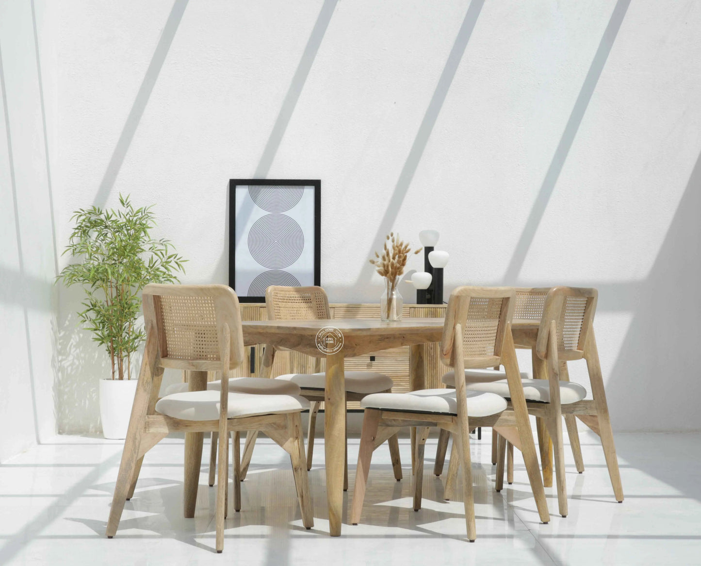 Arcane Wooden Dining Table (Only Table),| Opelhome UAE