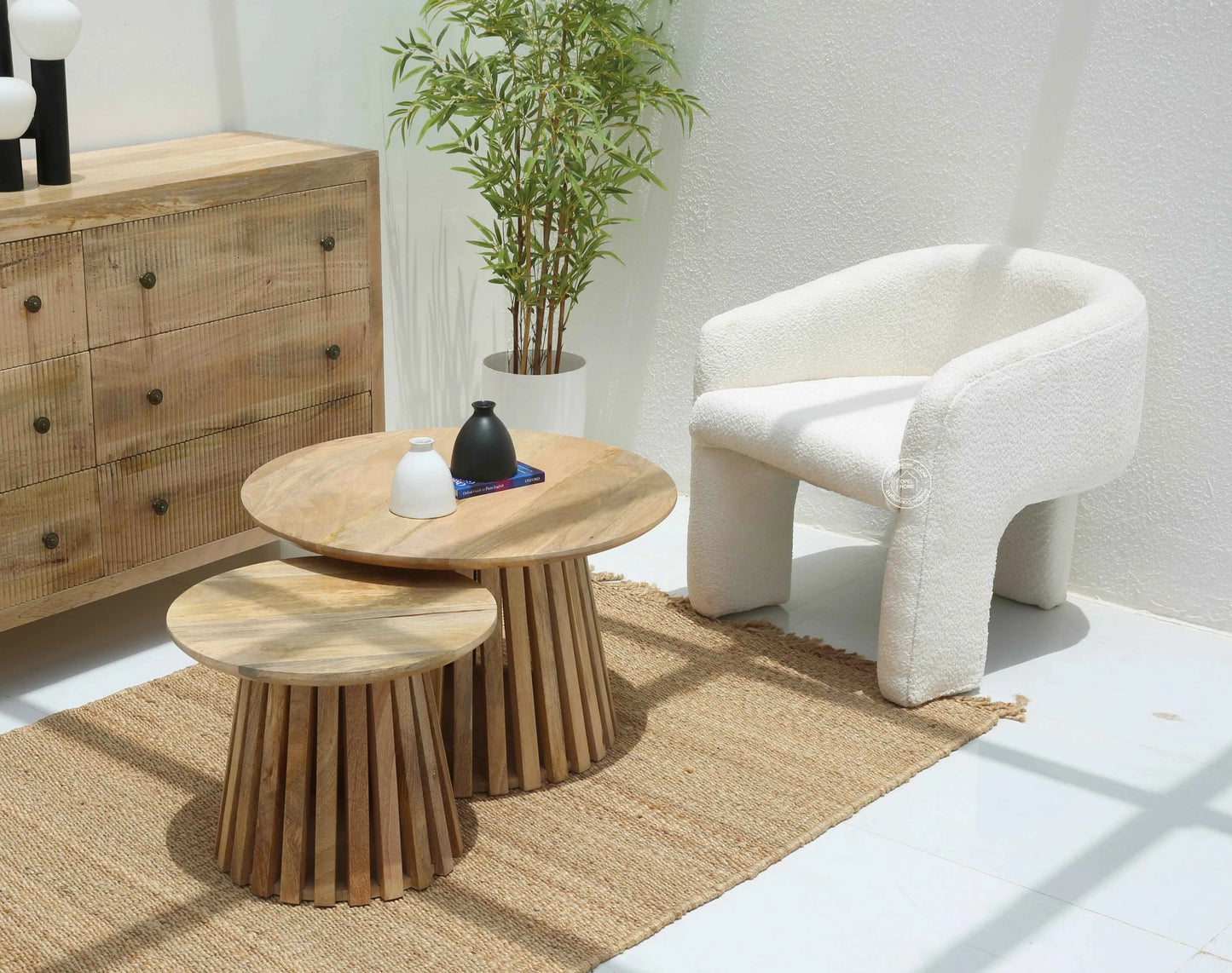 Brasher wooden Nesting Coffee Table