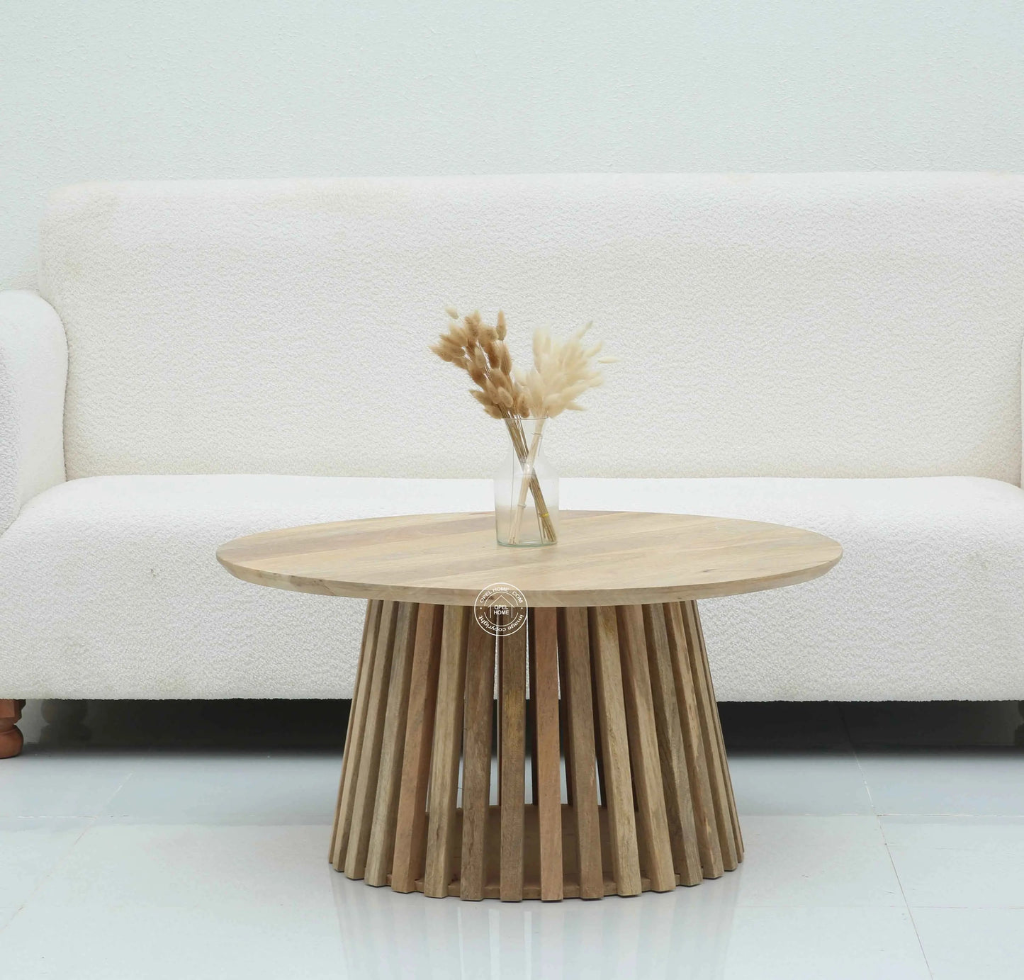 Brasher Wooden Coffee Table – Solid Mango Wood, Multiple Sizes | Opelhome UAE