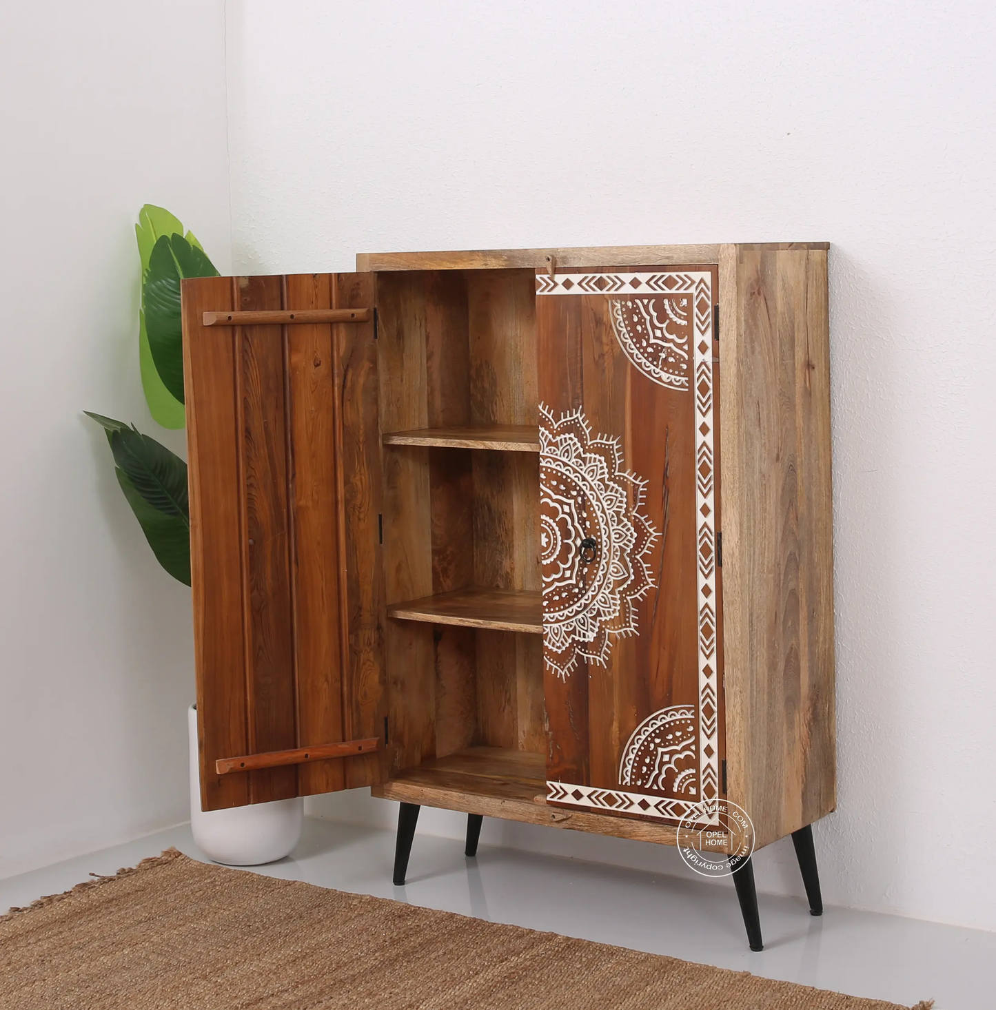 Cary wooden Cabinet (natural finish)
