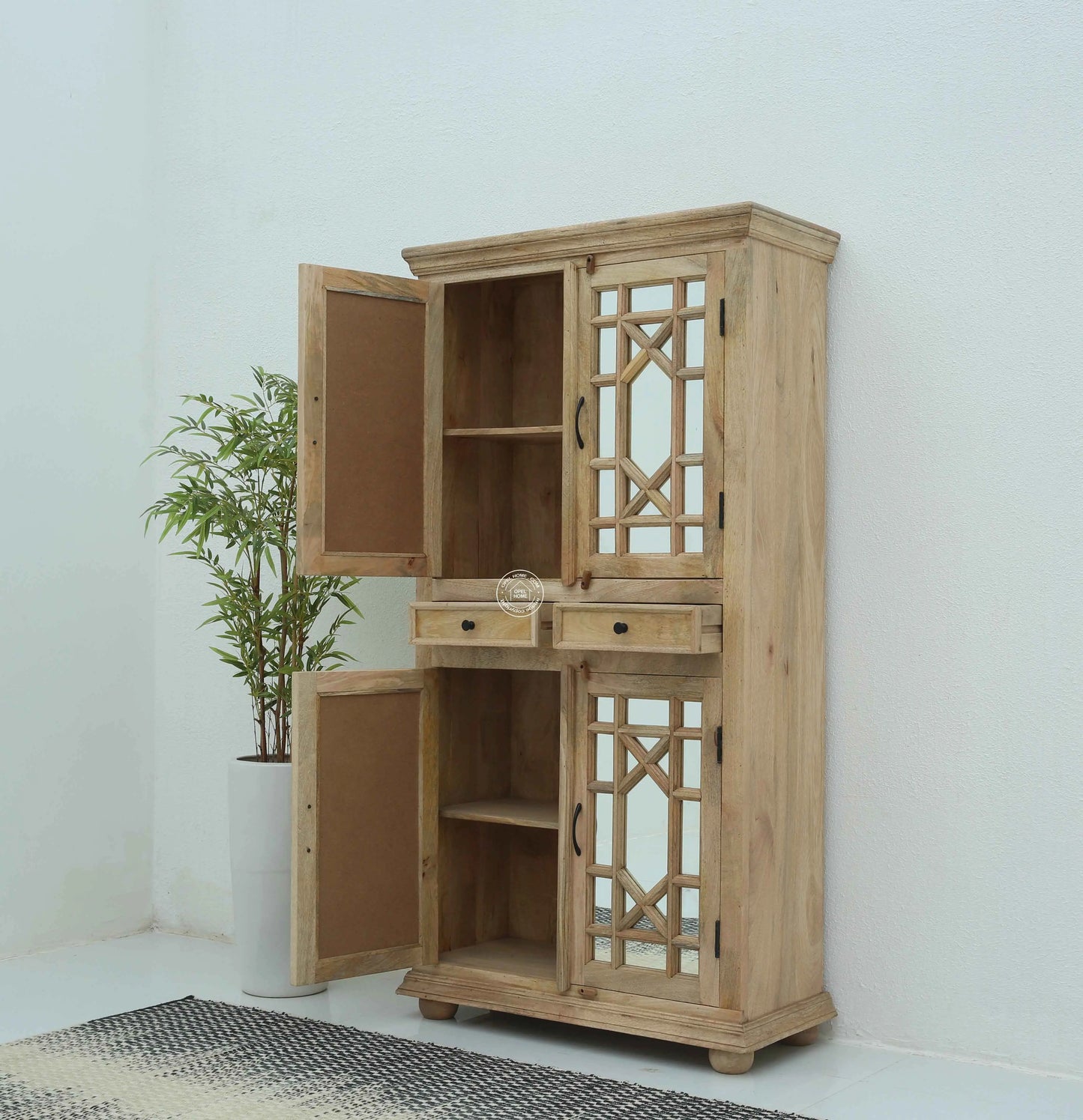 Cosmic Wooden 4 door 2 drawer closet