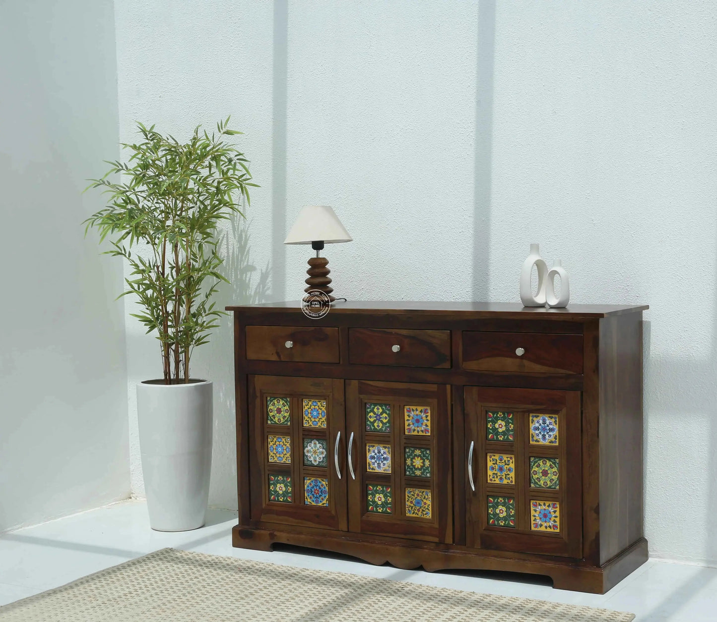 Erlene Wooden Sideboard – Classic Design, Solid Rosewood | Opelhome UAE