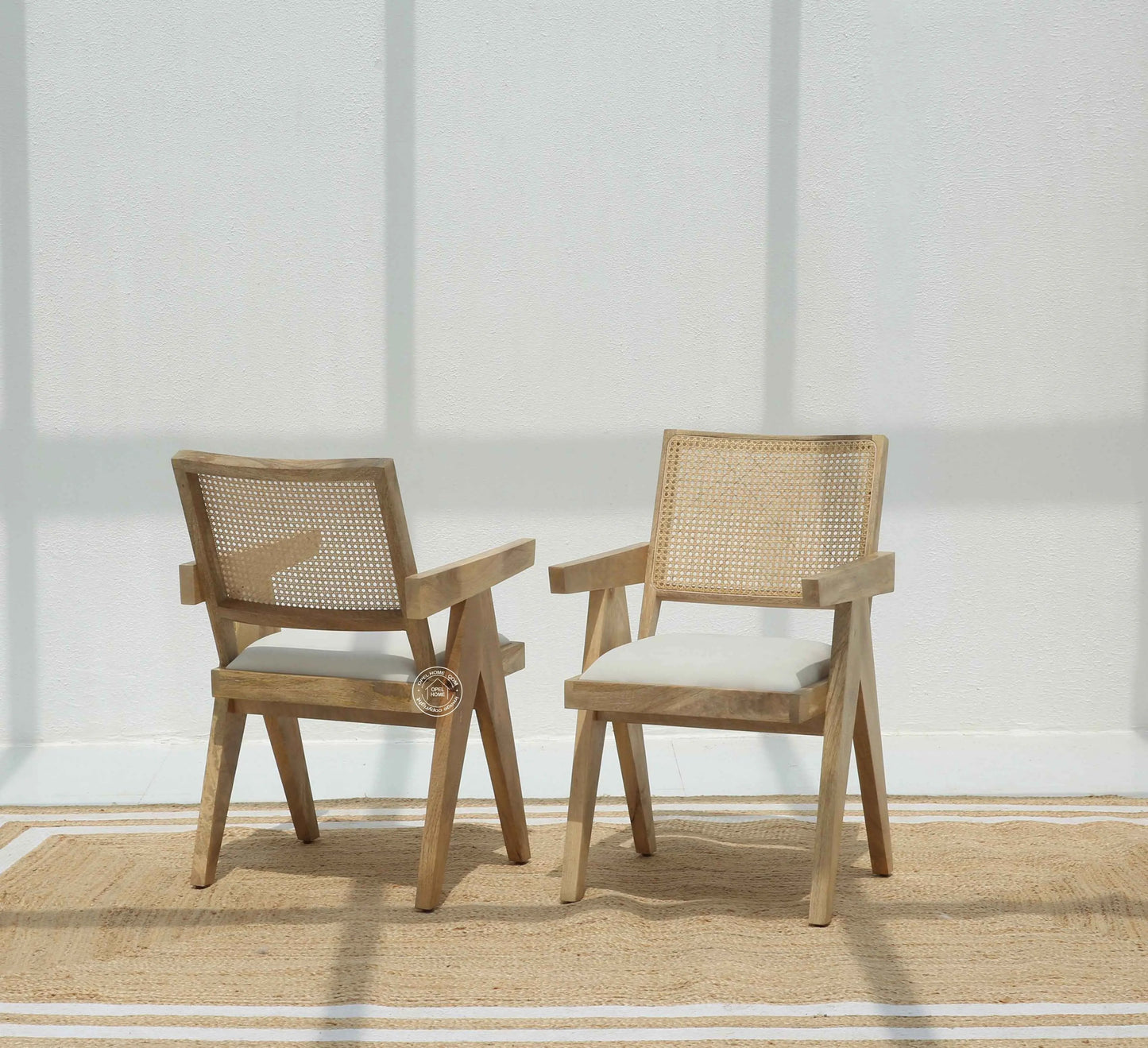 Grove Rattan Mango Wood Dining Chair – (Only one pcs) | Opelhome UAE