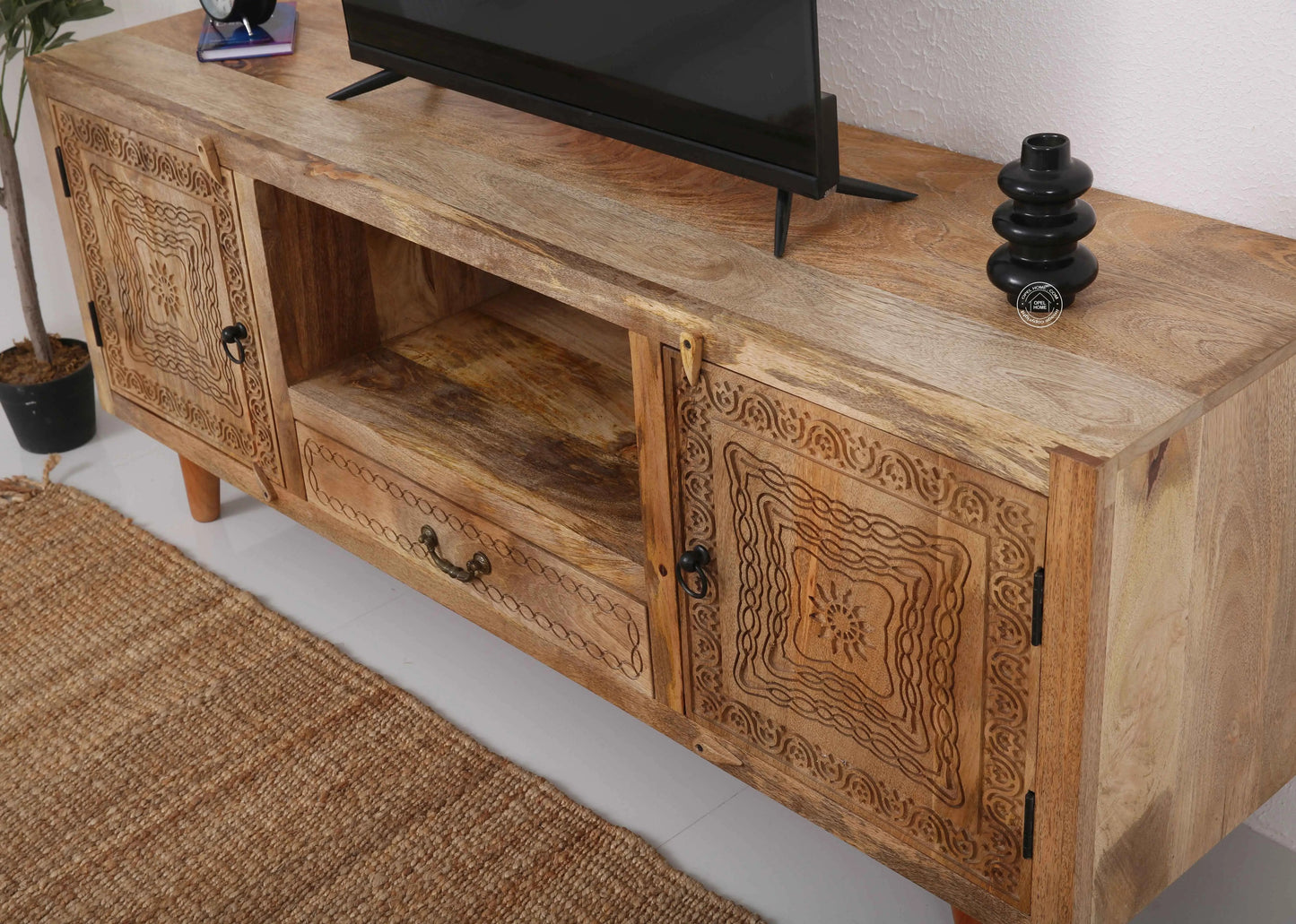 Hartin wooden tv unit
