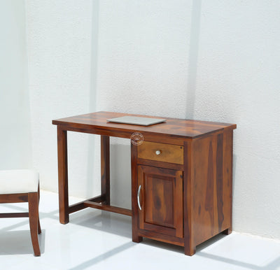 Kethi Door Wooden Desk (Honey finish) - Opelhome