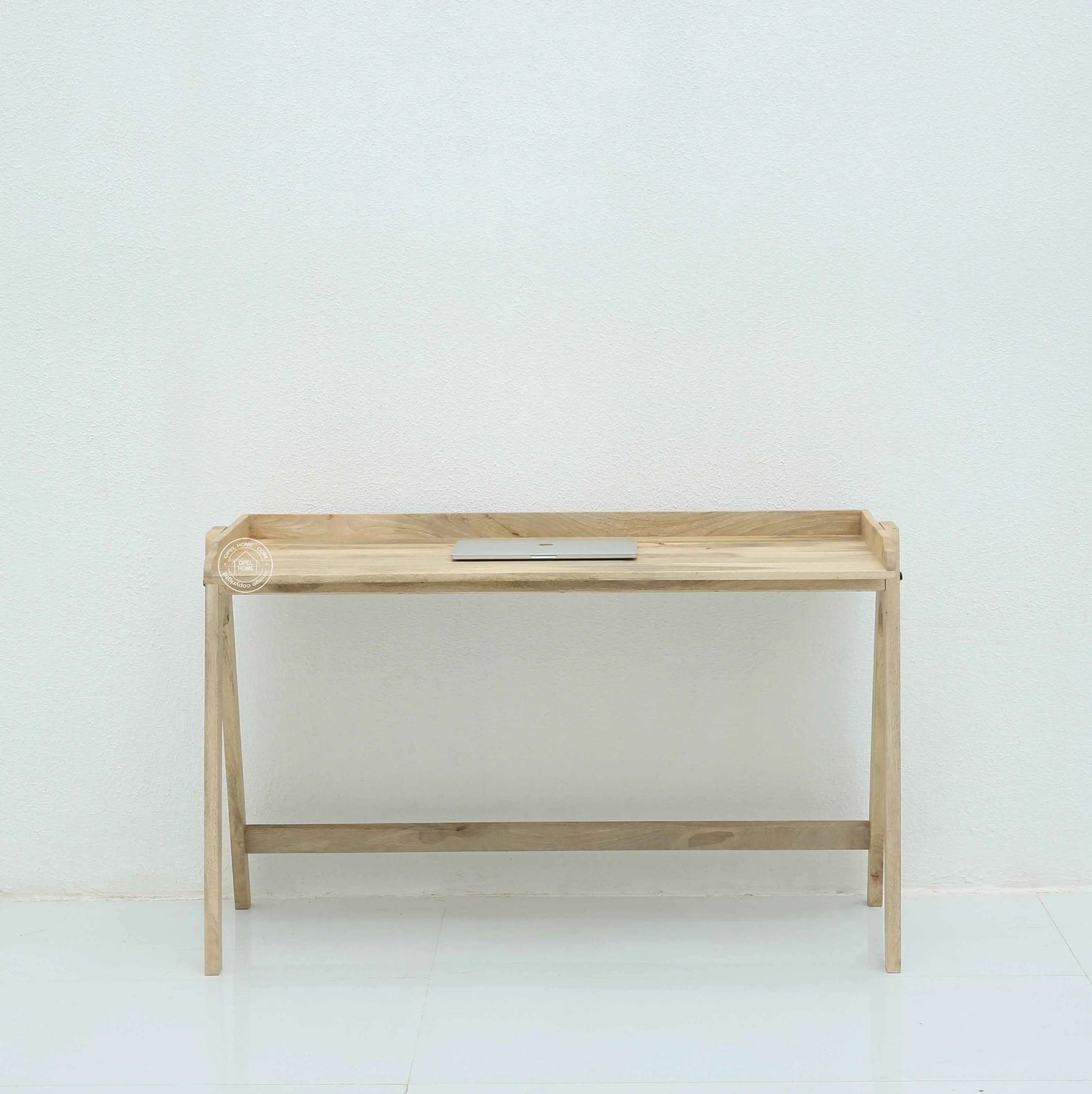 Nico Wooden Desk – Solid Mango Wood, Natural Finish | Opelhome UAE