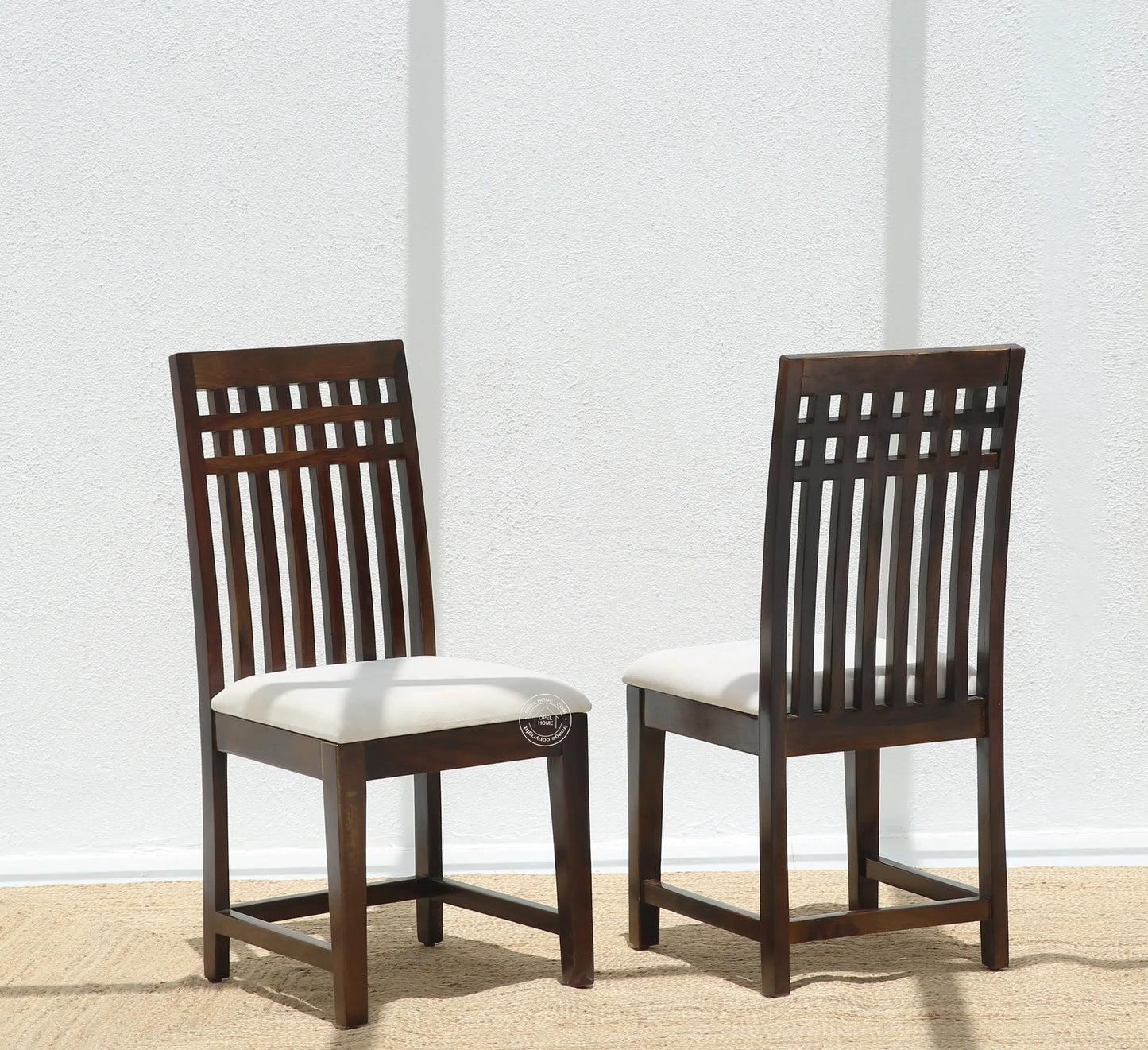 Orio Wooden Dining Chair – (Only one pcs) , Walnut finish | Opelhome UAE - Opelhome