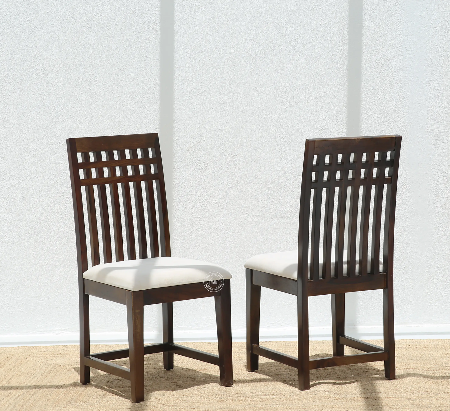 Orio Wooden Dining Chair – (Only one pcs) , Walnut finish | Opelhome UAE - Opelhome