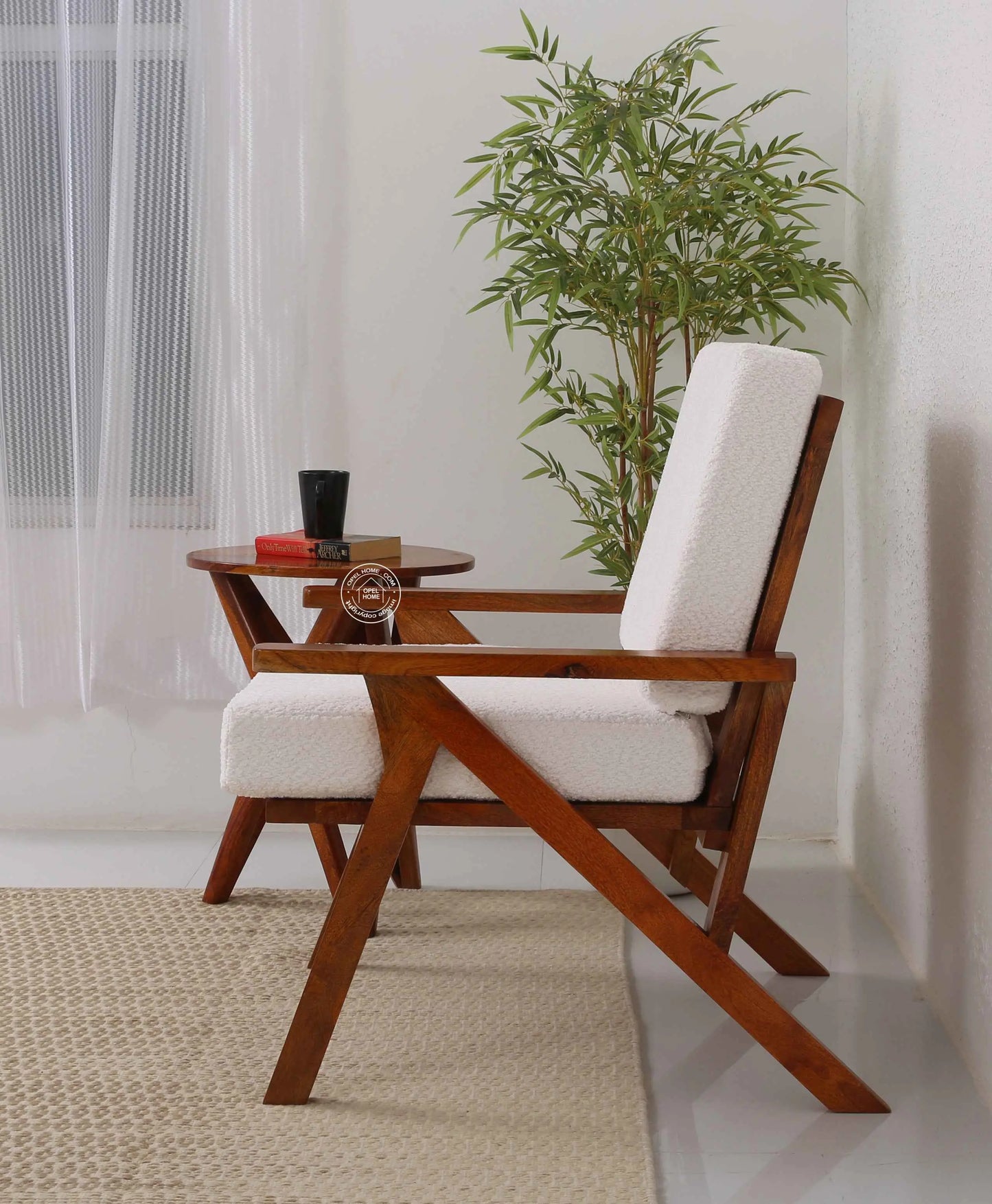 Roseline wooden Arm Chair