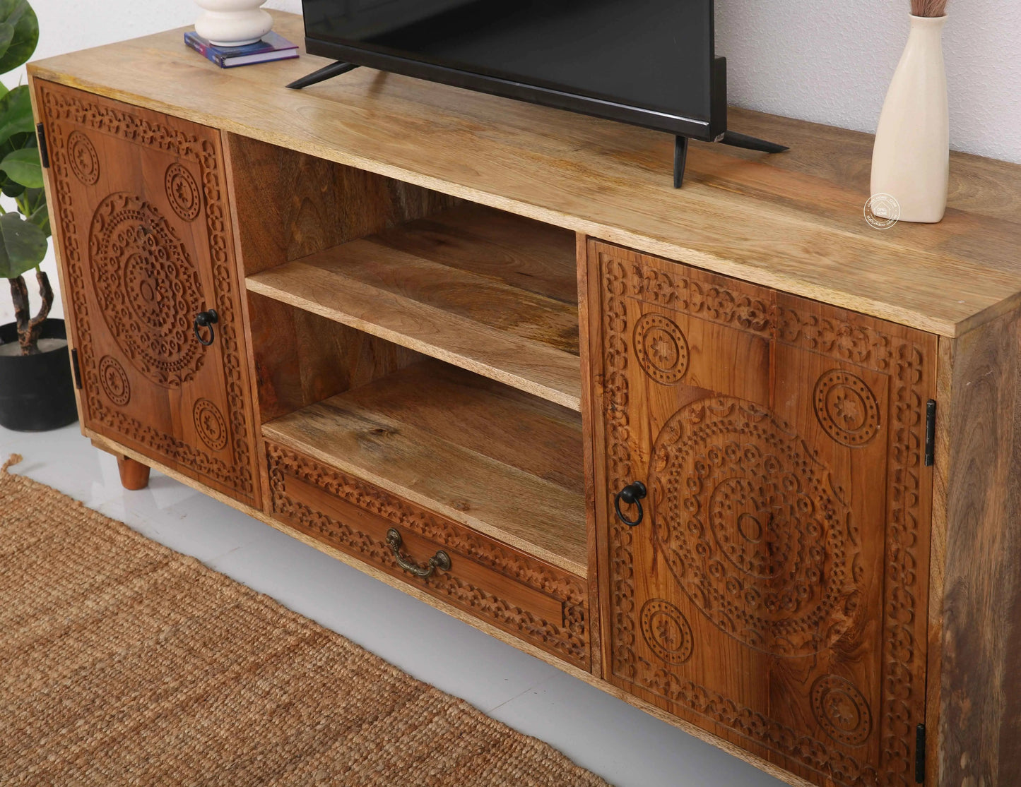 Sadie wooden tv unit