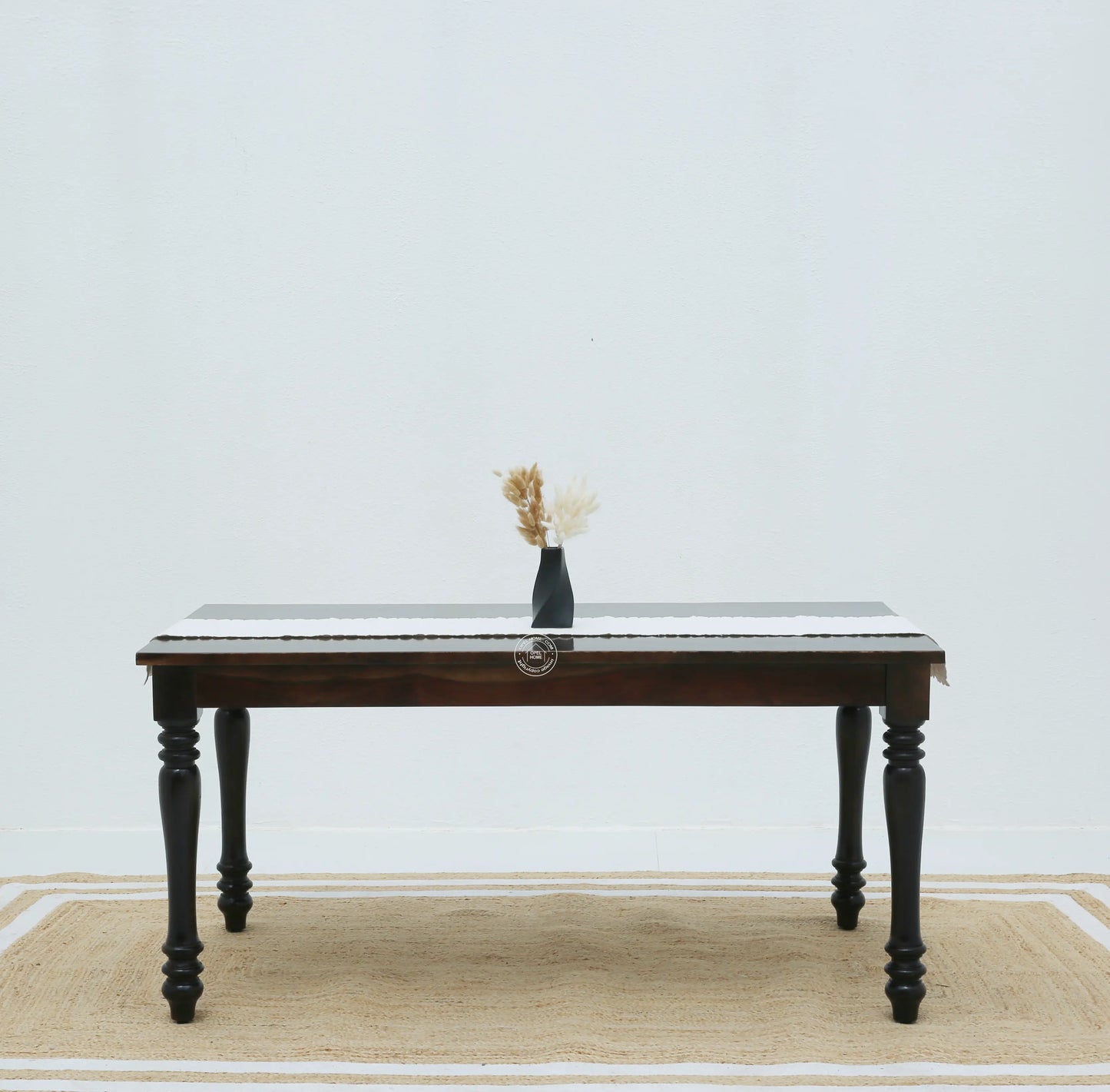 Verdura Wooden 4 Seater Dining Table – (Only Table) , Walnut finish | Opelhome UAE - Opelhome