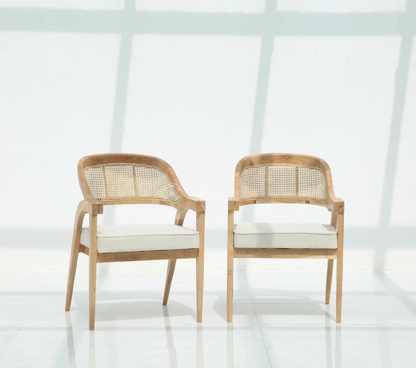 Zeno Acacia Wood Dining Chair – (Only one pcs) | Opelhome UAE