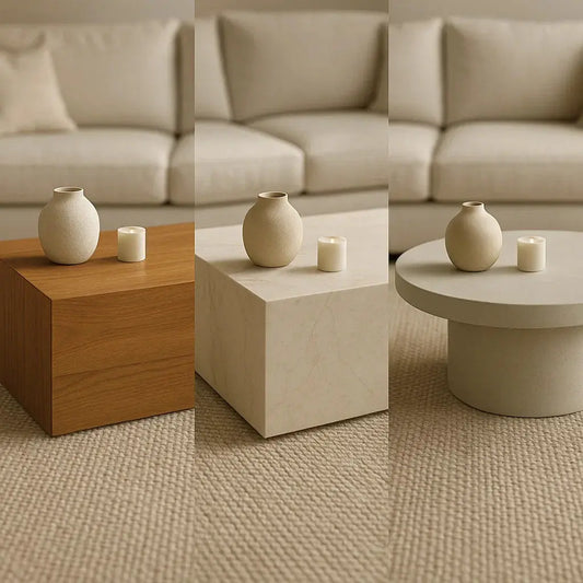 Wood, Marble, or Concrete Coffee Tables? How to Choose for Your Living Room in the UAE - opelhome