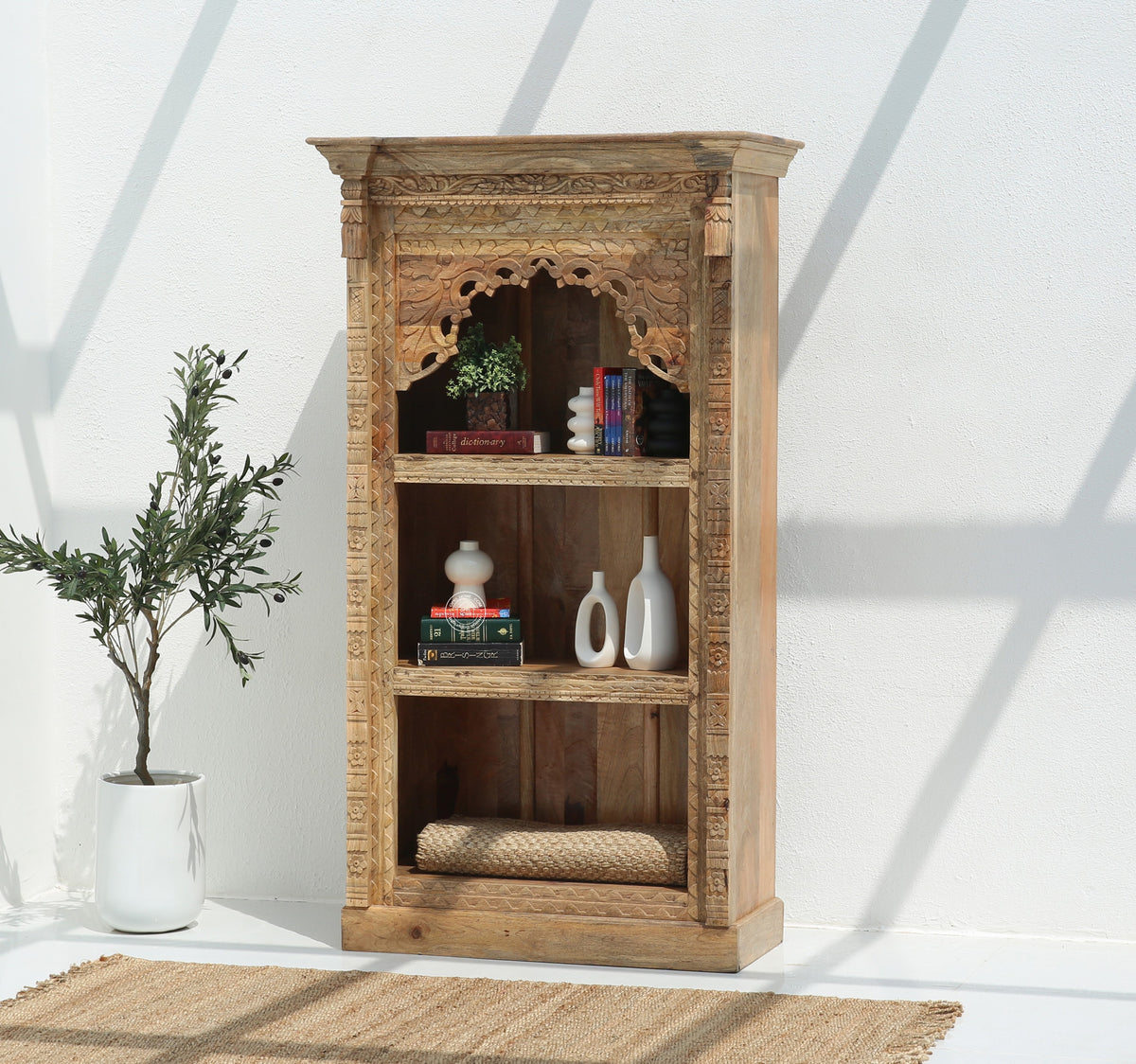 Zircon wooden display  Shelf Unit