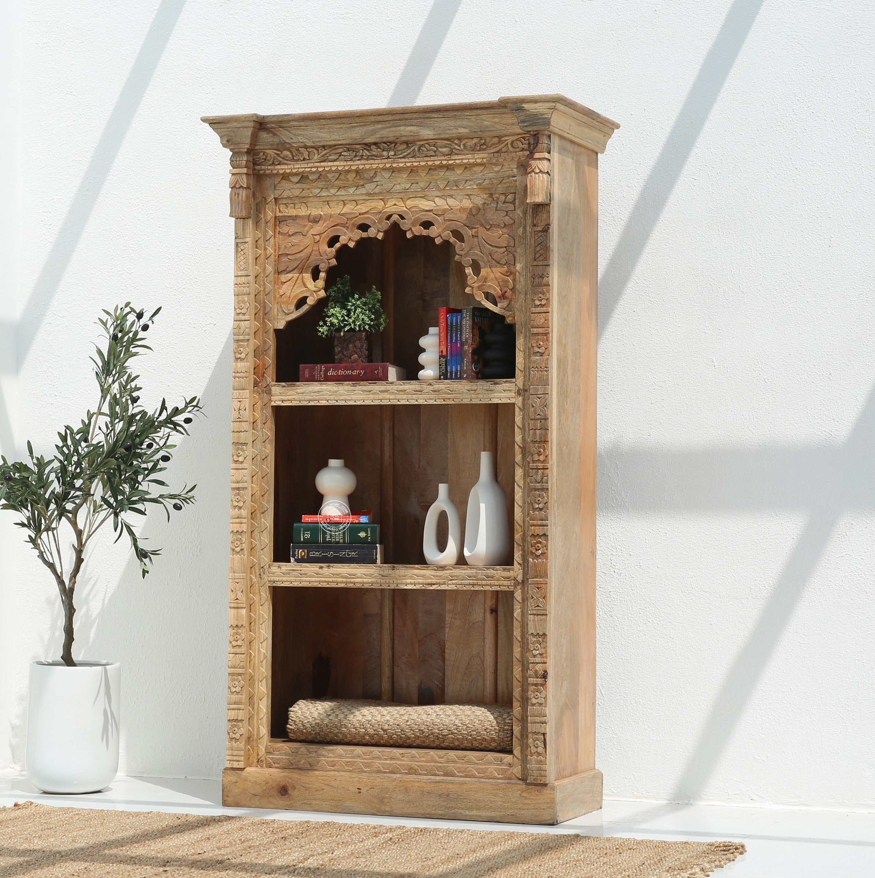 Zircon wooden display  Shelf Unit