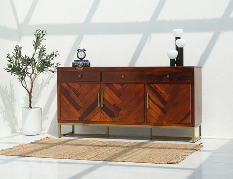 Desert wooden 3 door 3 drawer cabinet