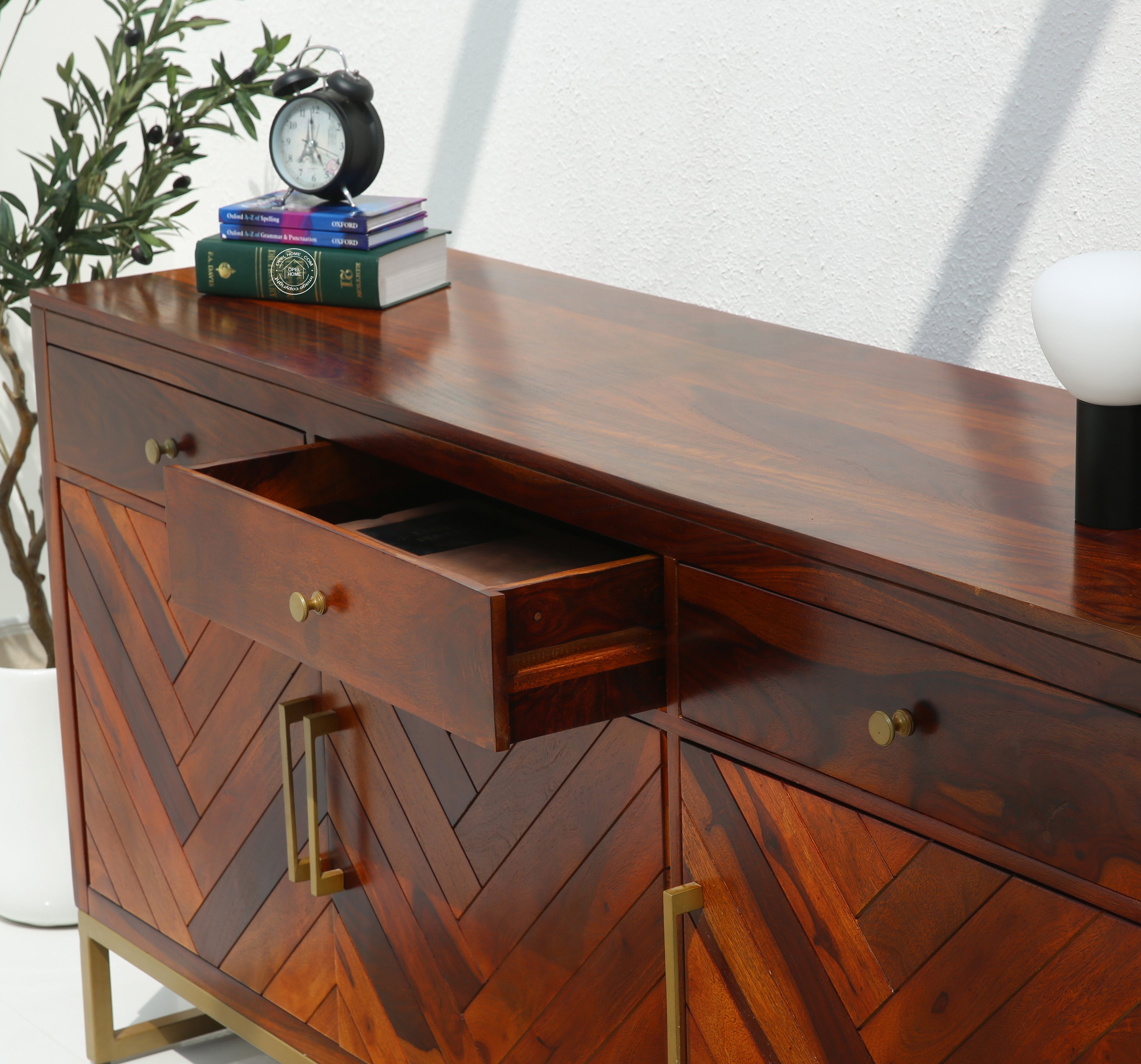 Desert wooden 3 door 3 drawer cabinet
