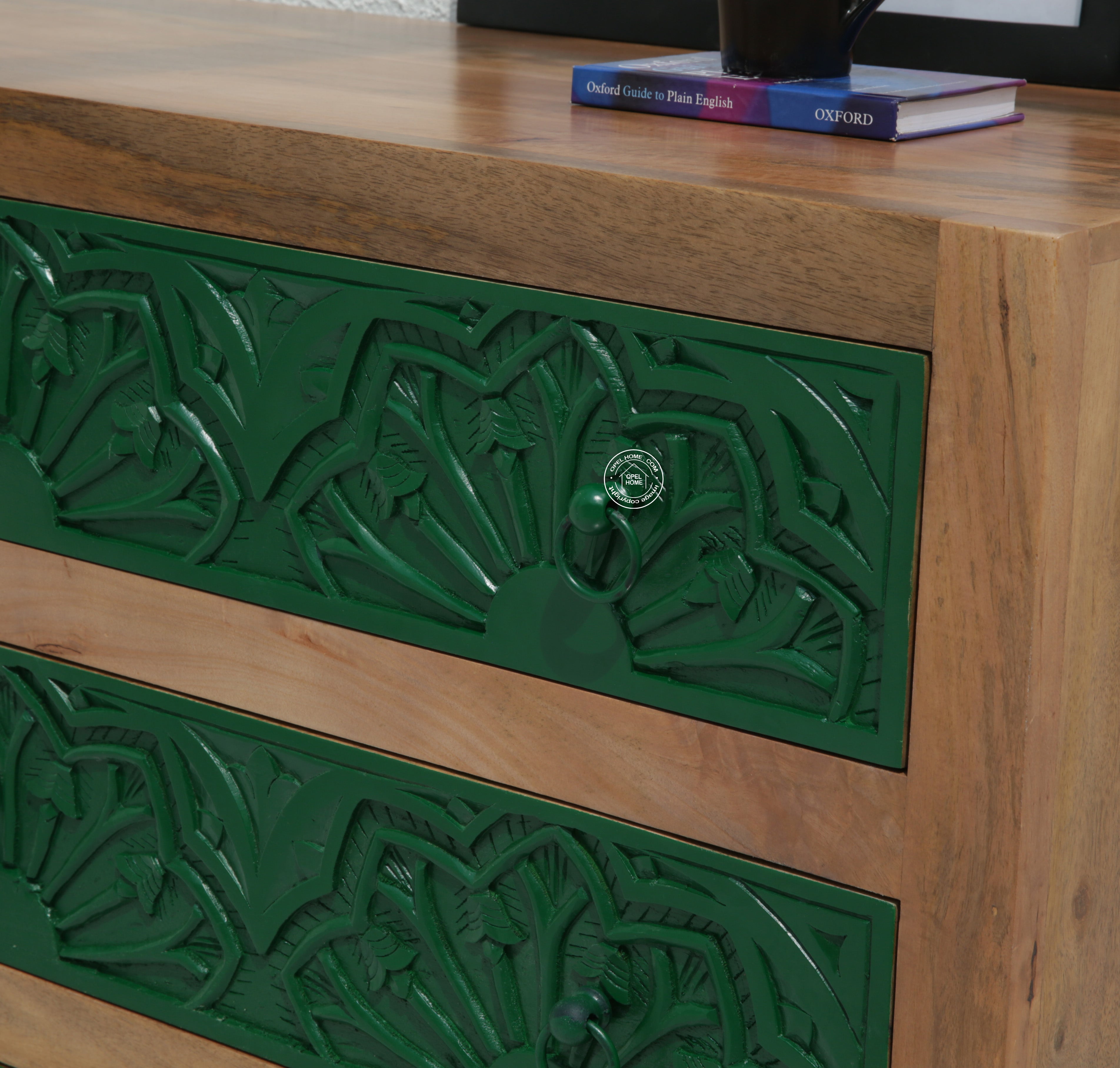 Bearup 6 Drawer Wooden Carved Chest Of Drawers