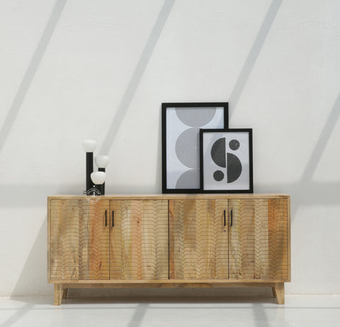 Croft Wooden Sideboard with 4 Doors