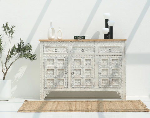 Berry Wooden 3 door 3 Drawer  Sideboard (Multiple Colors Options).