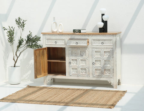 Berry Wooden 3 door 3 Drawer  Sideboard (Multiple Colors Options).