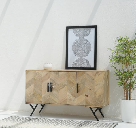 Lorent wooden 3 door cabinet