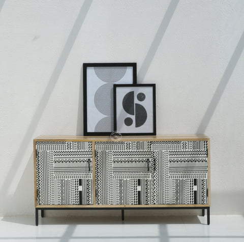 Sterra Wooden Sideboard & Buffet with 3 Door