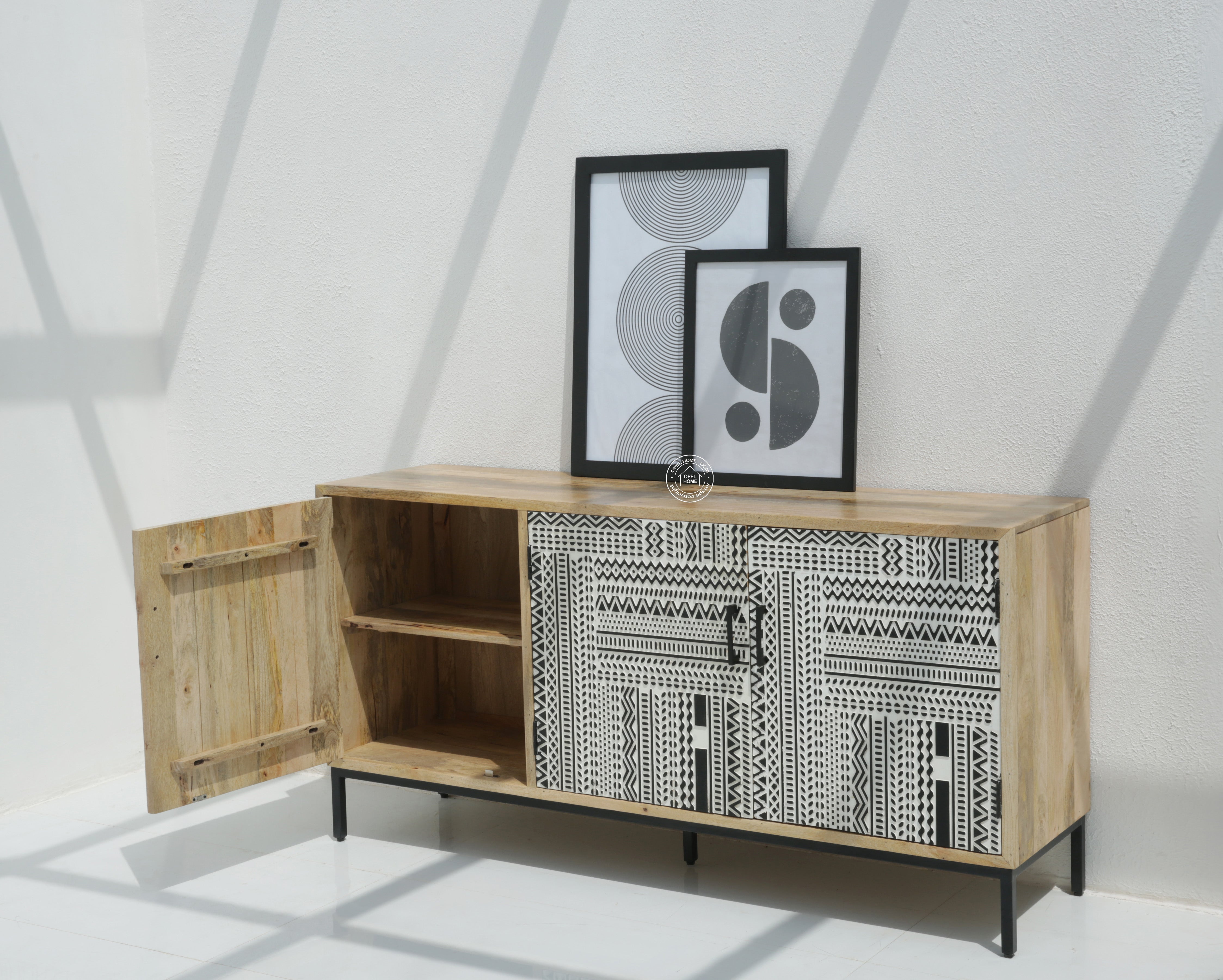 Sterra Wooden Sideboard & Buffet with 3 Door