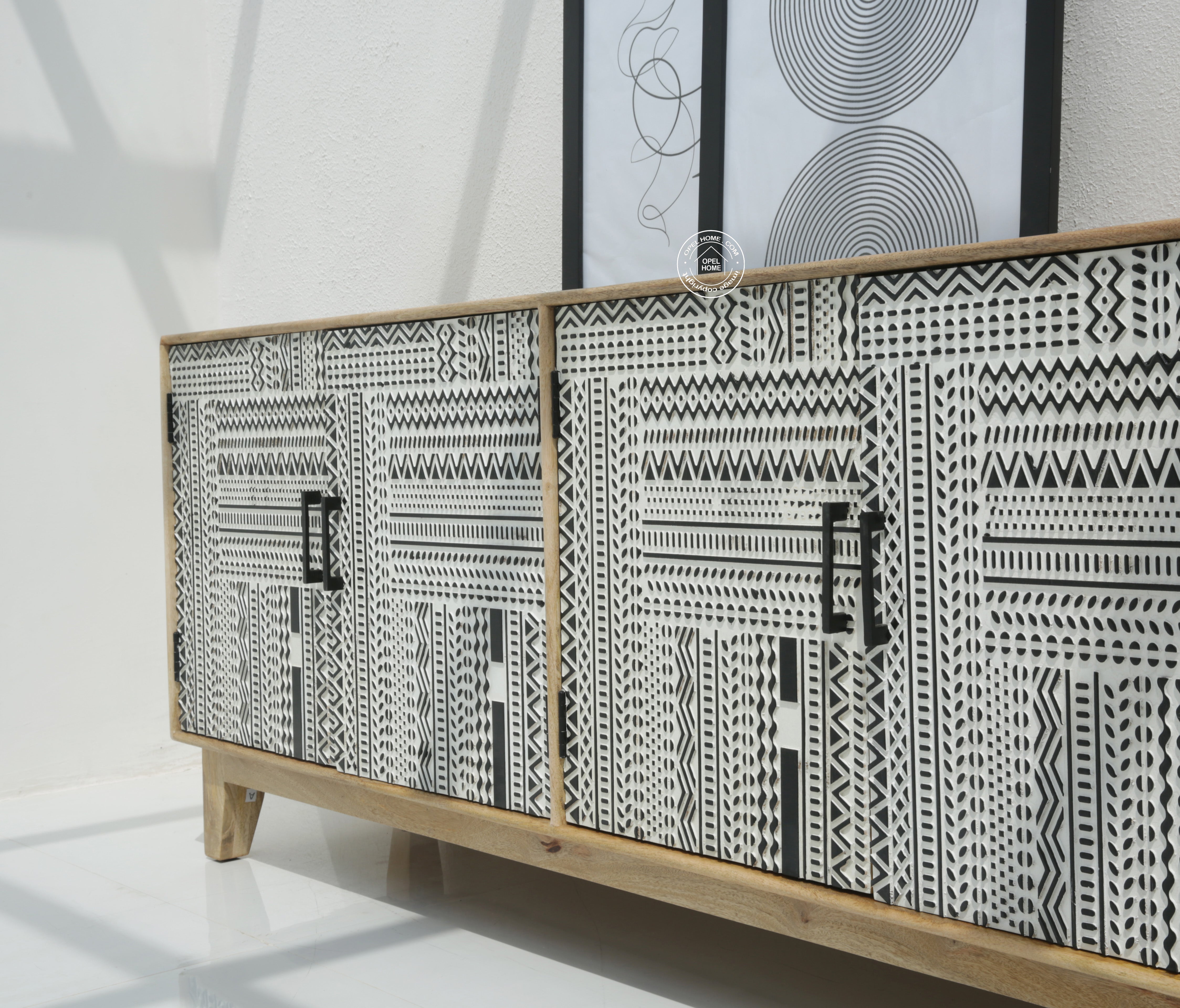 Sterra wooden 4 door Sideboard