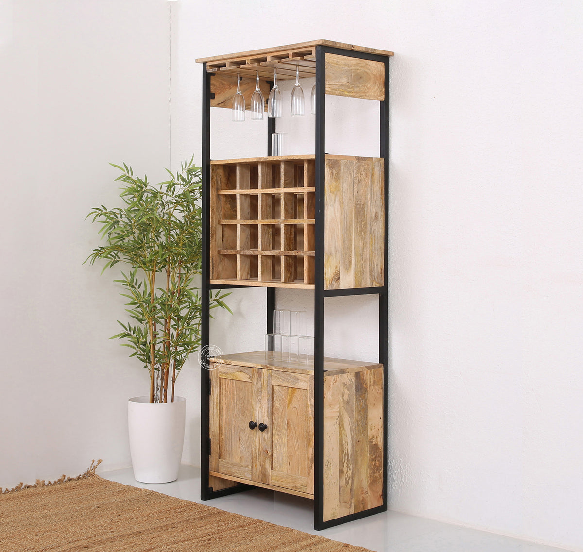 Aura Wooden Cocktail Cabinet