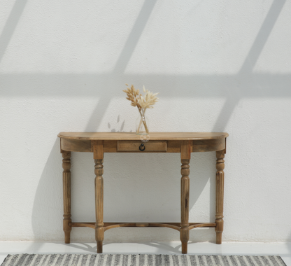 Darius Big Size Wooden Console Table – Solid Mango Wood Console Table in Dubai | Opelhome UAE
