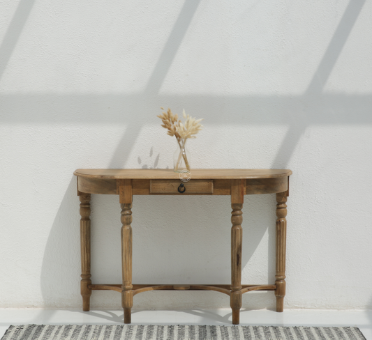 Darius Big Size Wooden Console Table – Solid Teak Wood Console Table in Dubai | Opelhome UAE