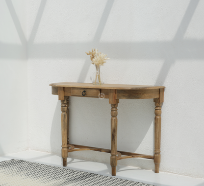 Darius Big Size Wooden Console Table – Solid Mango Wood Console Table in Dubai | Opelhome UAE