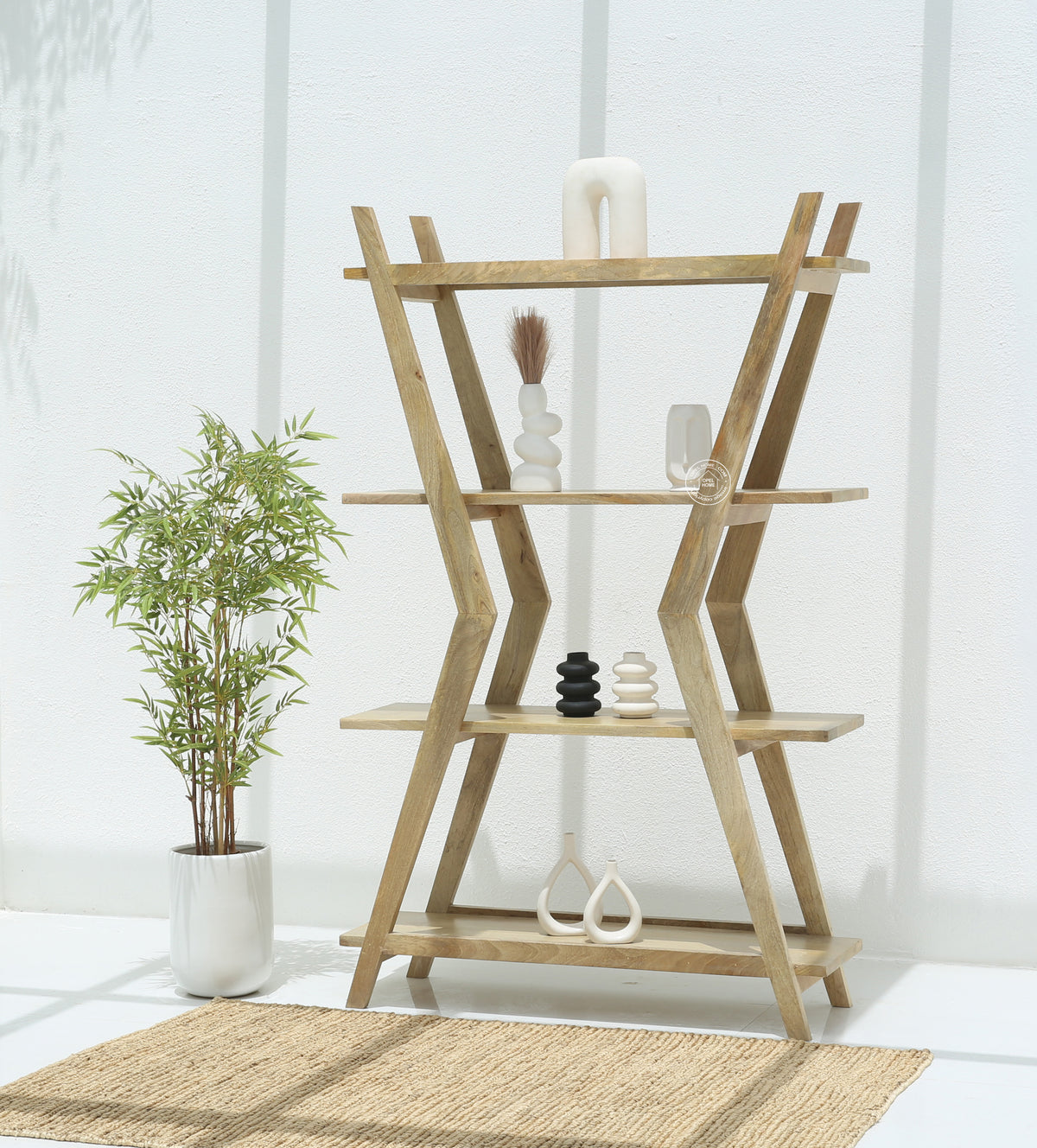 Roman wooden Bookshelf