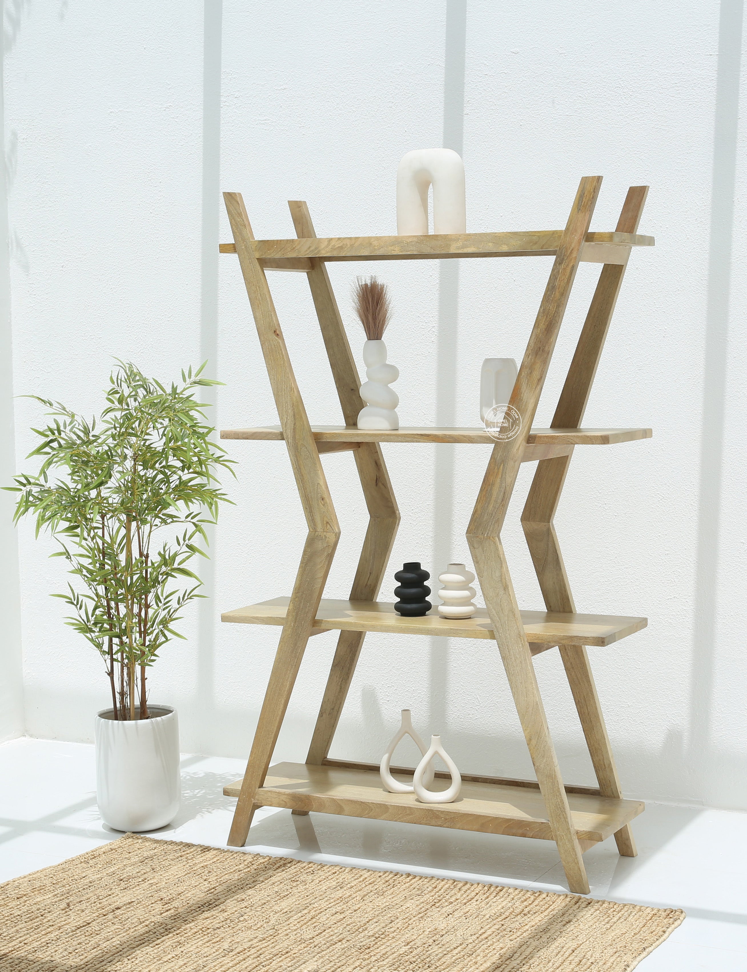 Roman wooden Bookshelf