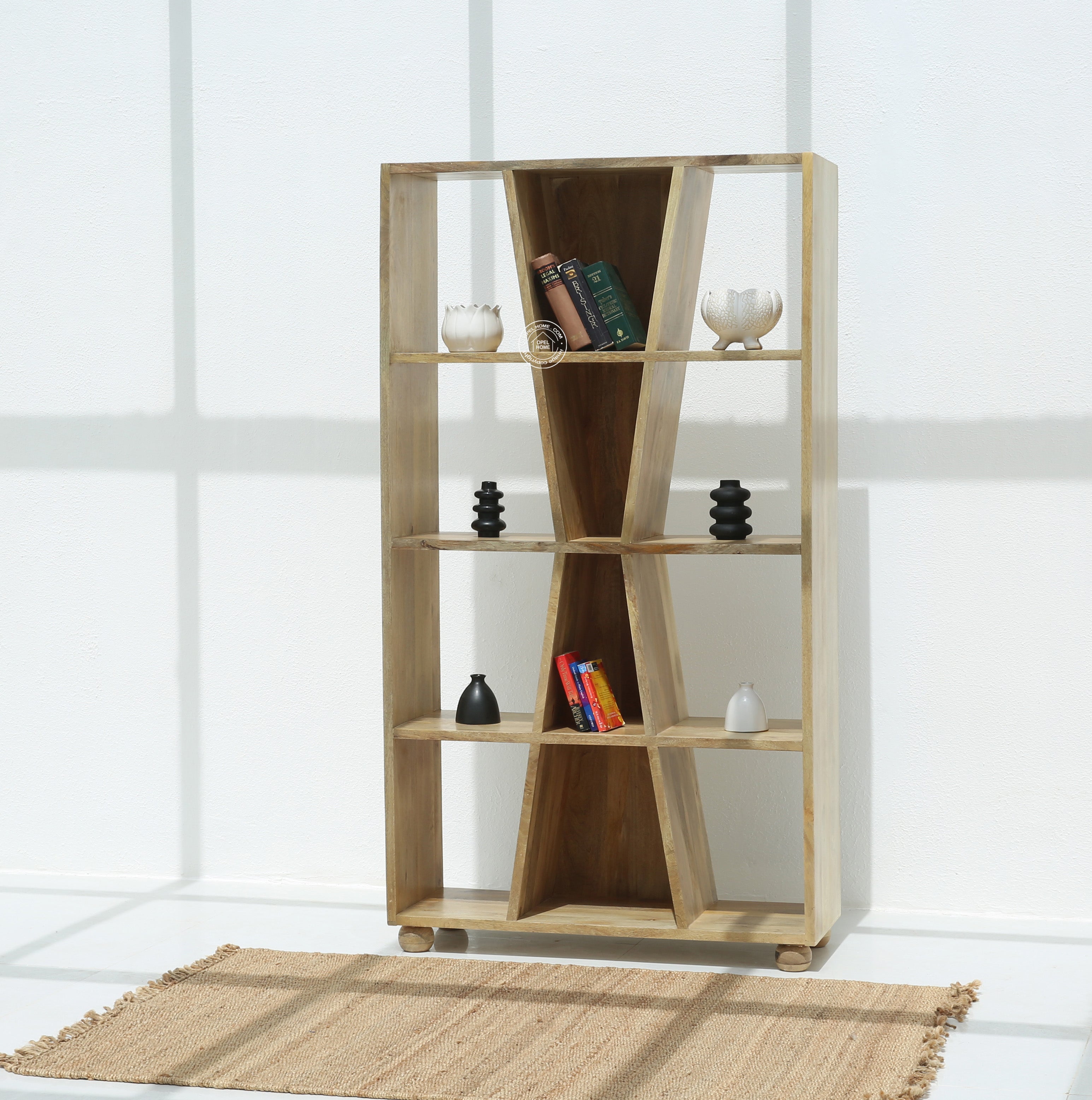 Markson Wooden Display Shelves Unit