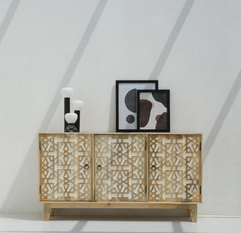 Antonella 3 Door Wooden  Sideboard