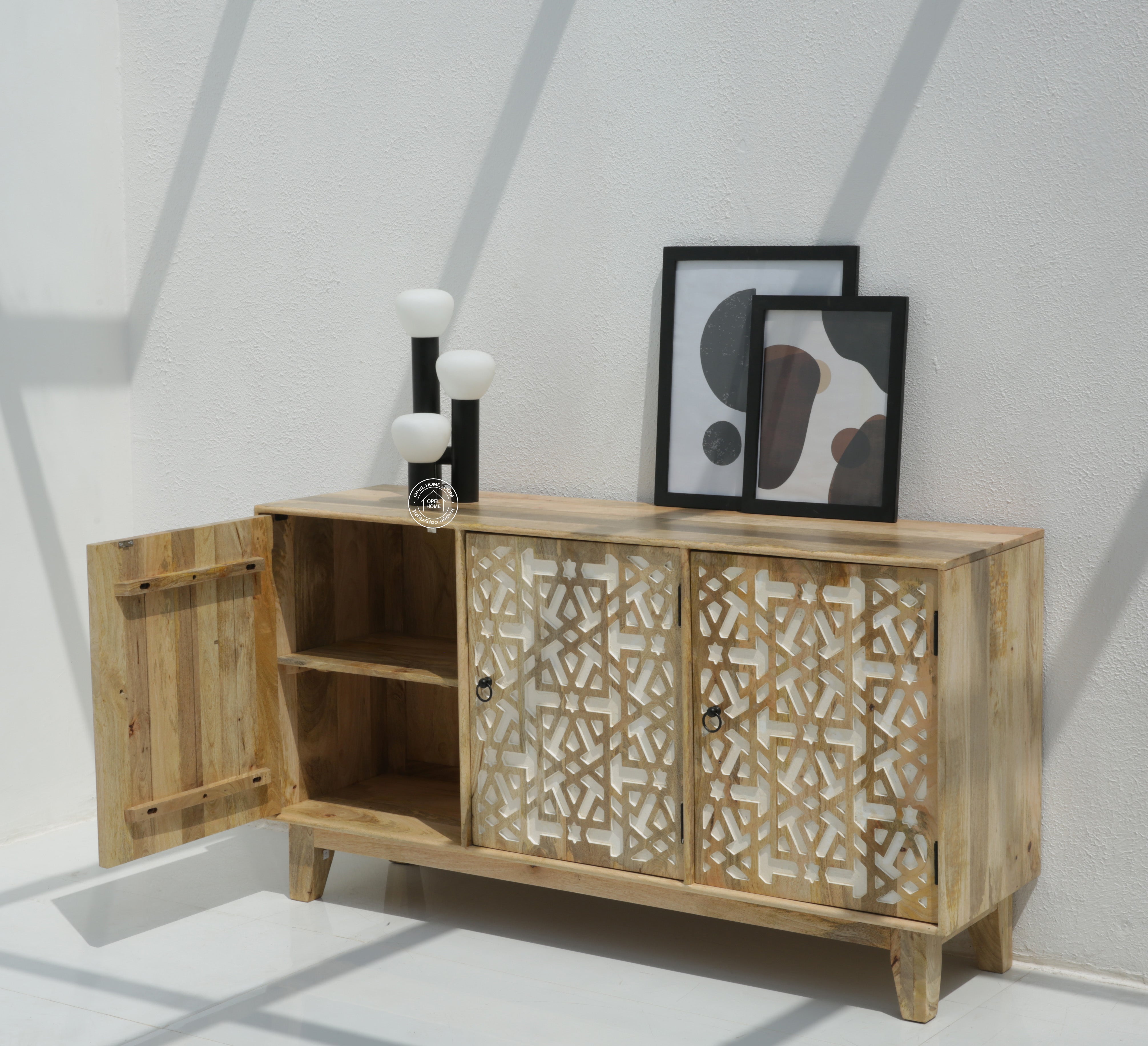 Antonella 3 Door Wooden  Sideboard