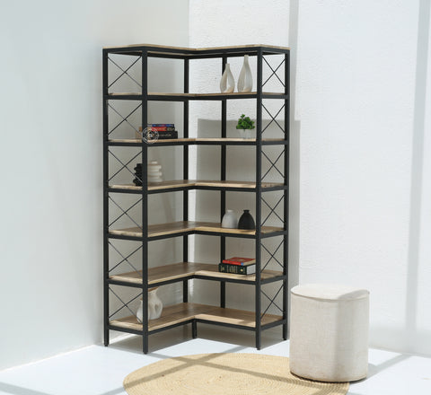 Strip Industrial wooden Bookshelves