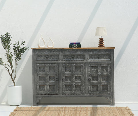 Berry Wooden 3 door 3 Drawer  Sideboard (Multiple Colors Options).