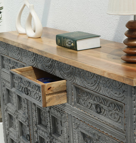 Berry Wooden 3 door 3 Drawer  Sideboard (Multiple Colors Options).