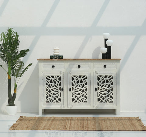 Ninza wooden 3 door 3 Drawers Sideboard