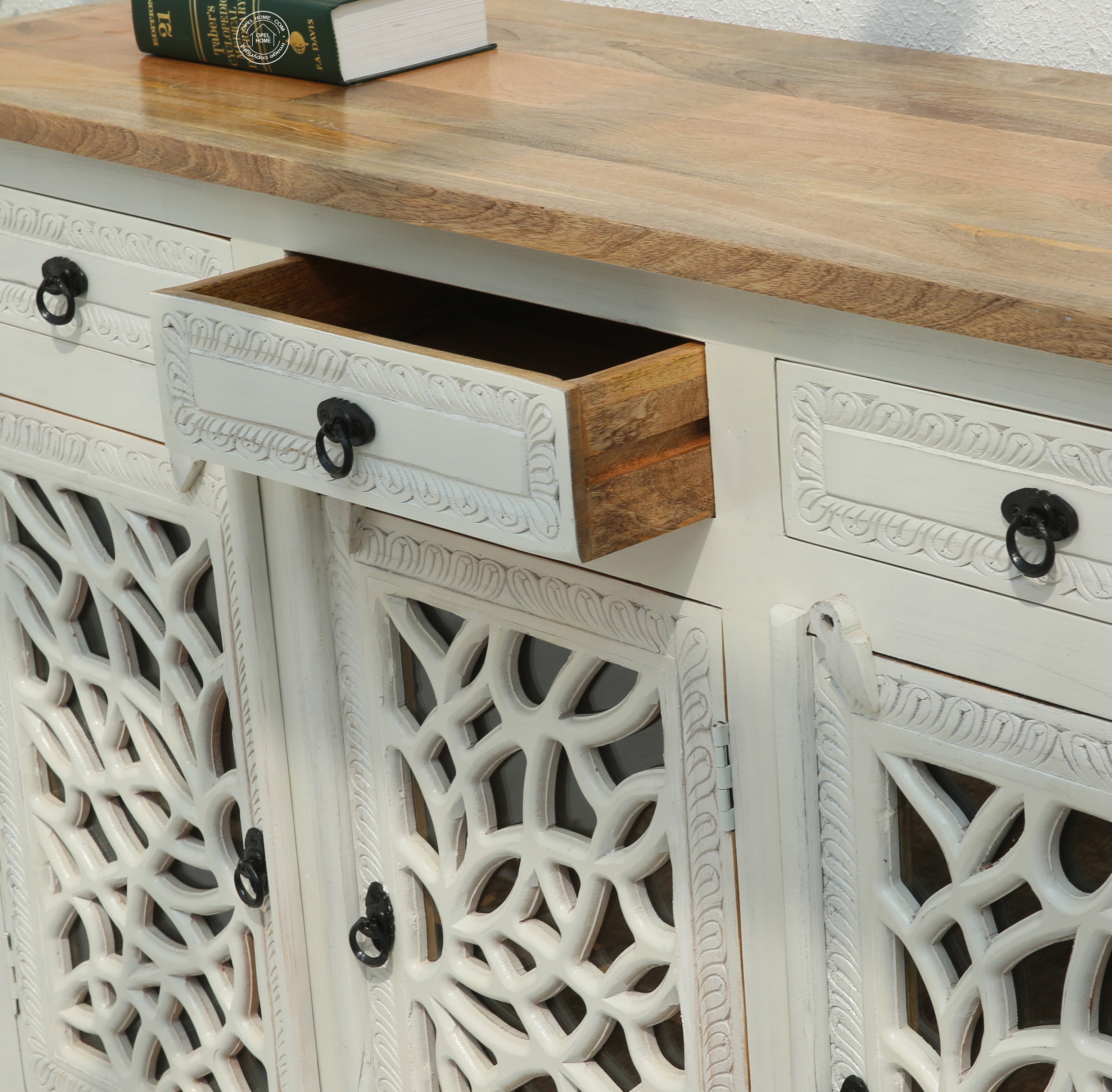 Ninza wooden 3 door 3 Drawers Sideboard