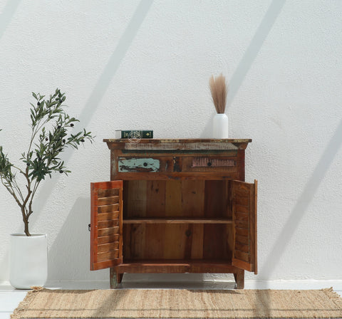 Sifty Wooden 2 Door 2 Drawer Cabinet
