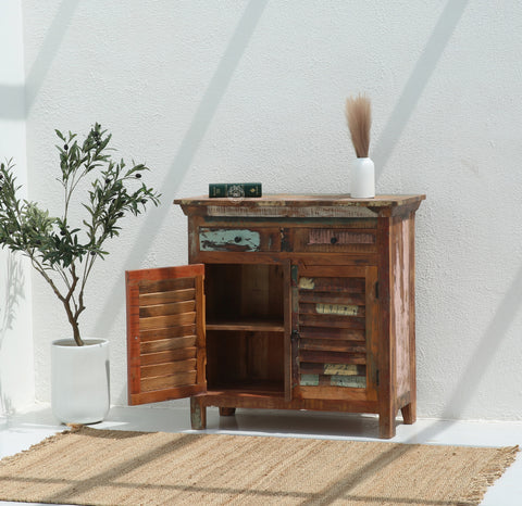 Sifty Wooden 2 Door 2 Drawer Cabinet
