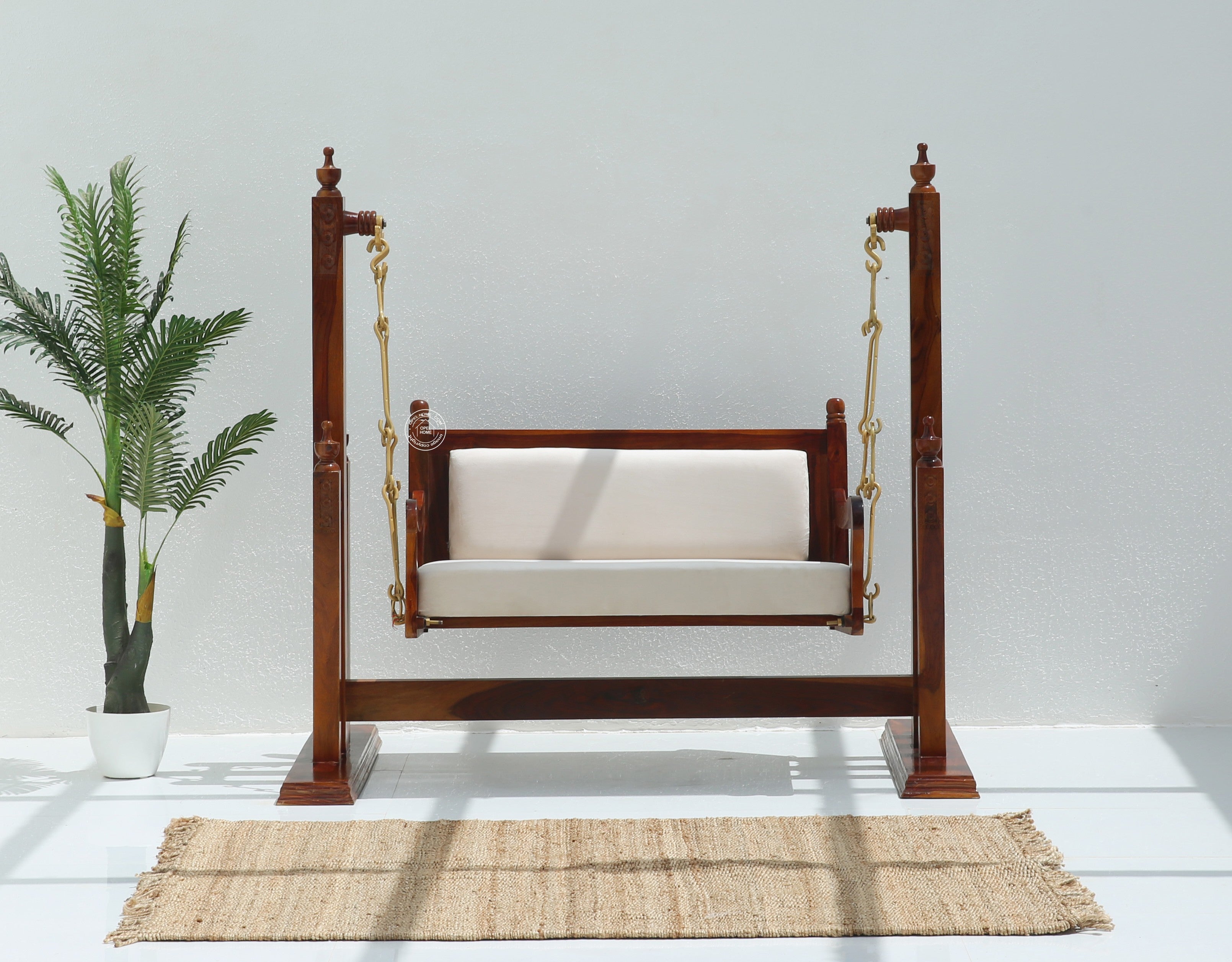 Royal wooden swing chair