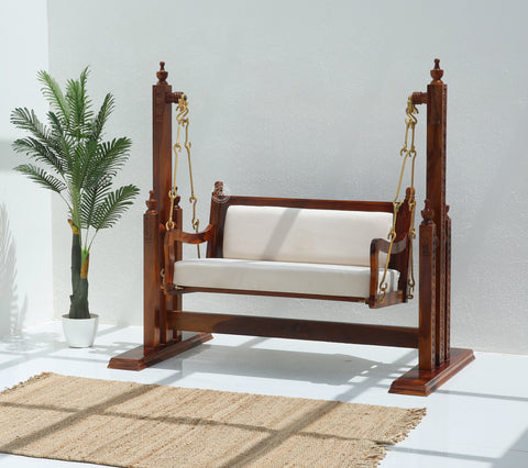Royal wooden swing chair