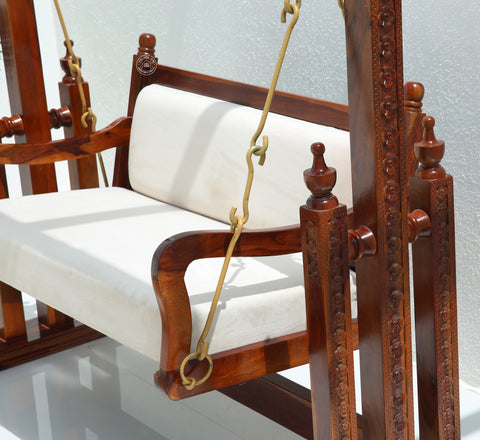 Royal wooden swing chair