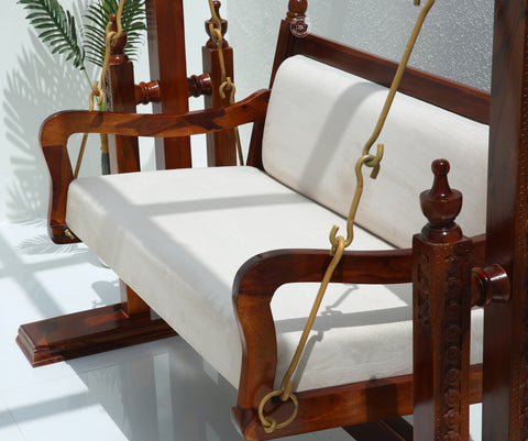 Royal wooden swing chair